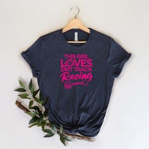 This Girl Loves Dirt Track Racing Shirt, Dirt Track Shirt, Racing Shirt